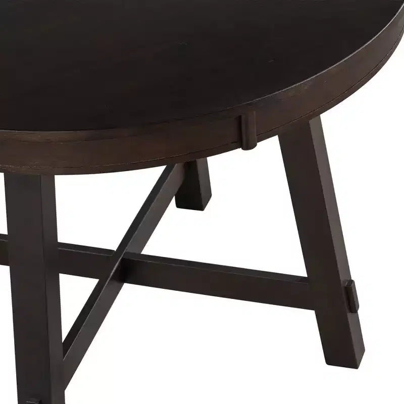Farmhouse Dining Table with 4-Leg X-Shaped Base and 16