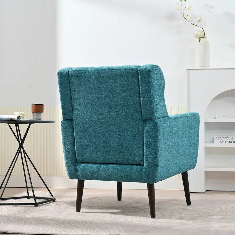 Mid-Century Modern Accent Chair with Waist Cushion