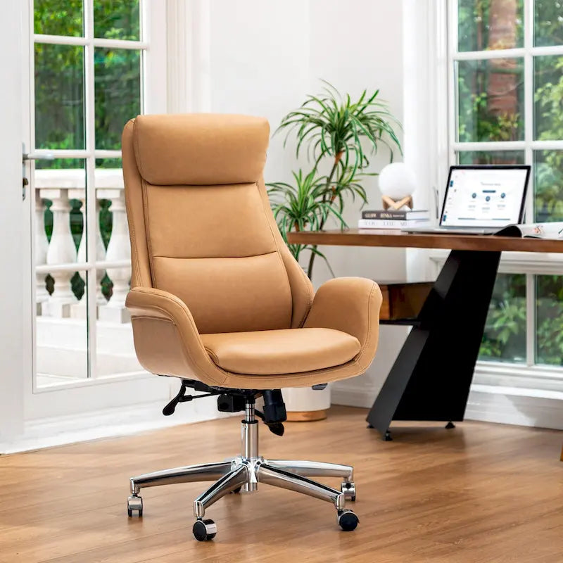 Modern High Back Adjustable Swivel Office Chair with Wheels