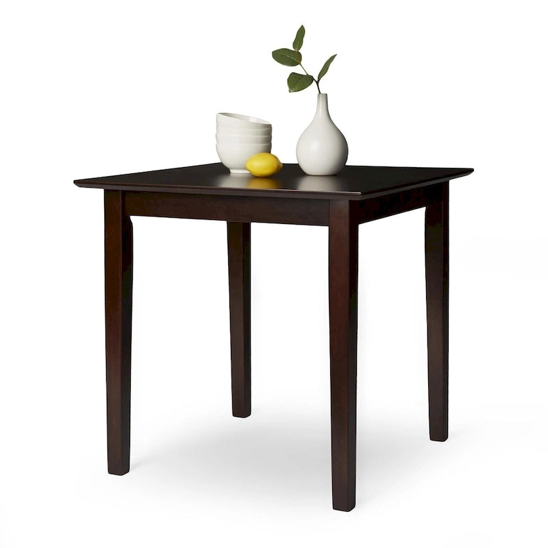 Compact Square Breakfast Table with Tapered Legs