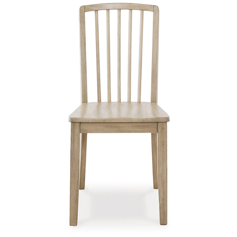 Light Brown Dining Chair 17W x 21D x 38H Contoured Hardwood Seat
