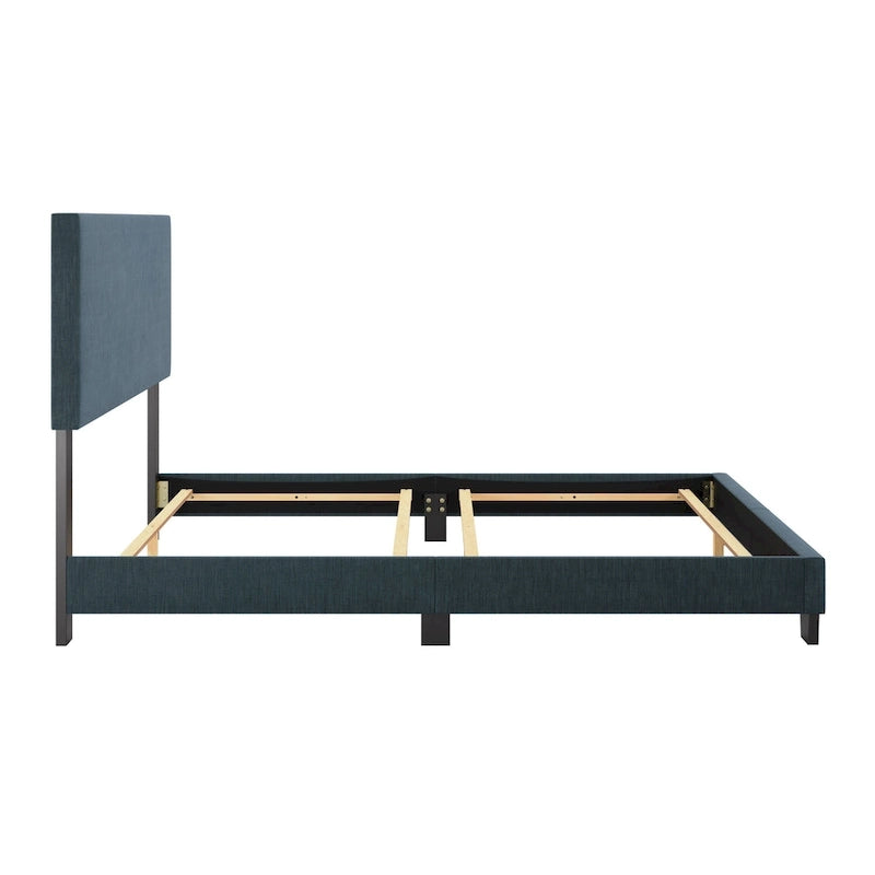 Upholstered Modern Queen Bed, Box Spring Required