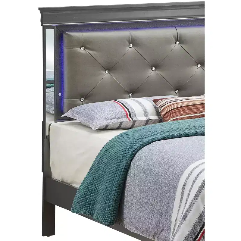 Passion Furniture Verona and Queen Panel Beds