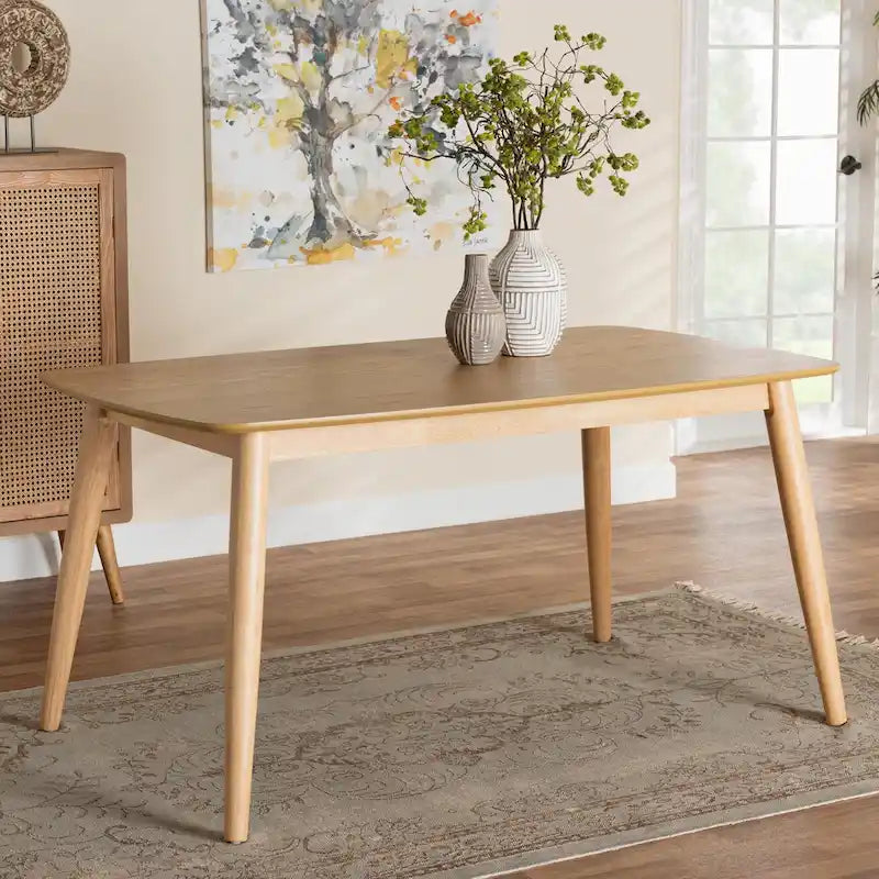 Mid-Century Modern Wood Dining Table
