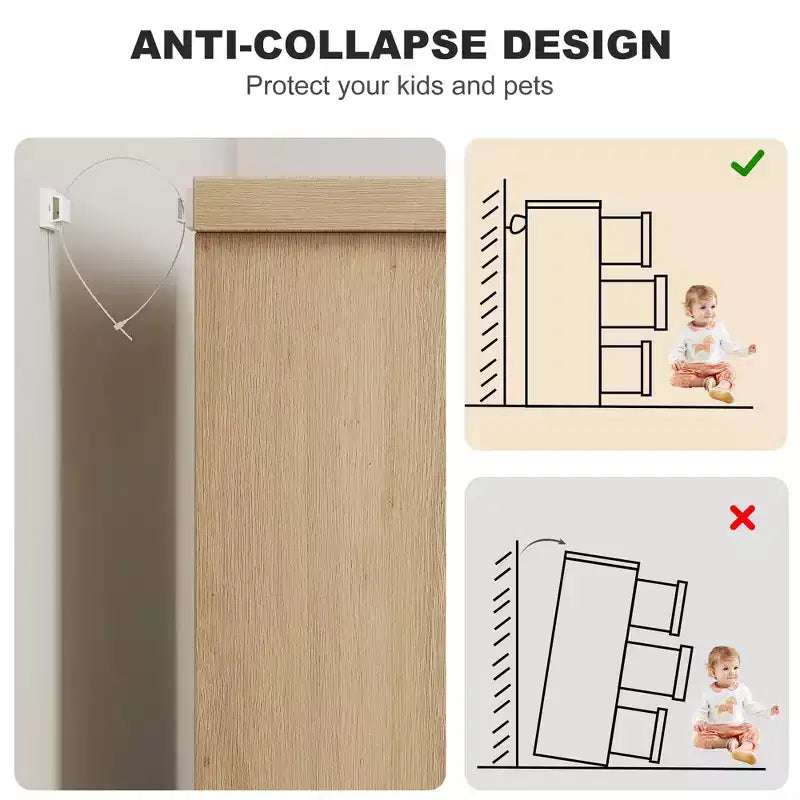 7-Drawer Dresser with Embedded Handles