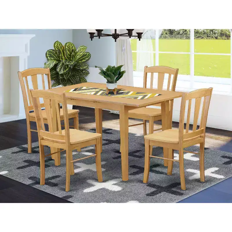 Kitchen Dinette Table And Chairs Set Rectangular Style 128