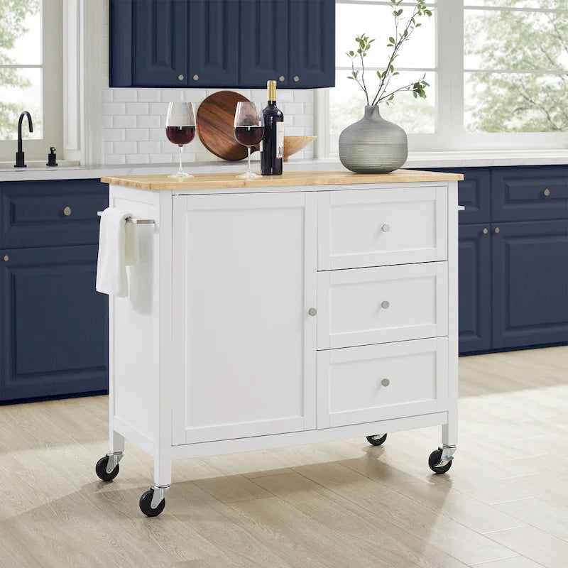 Wood Top Kitchen Island/Cart
