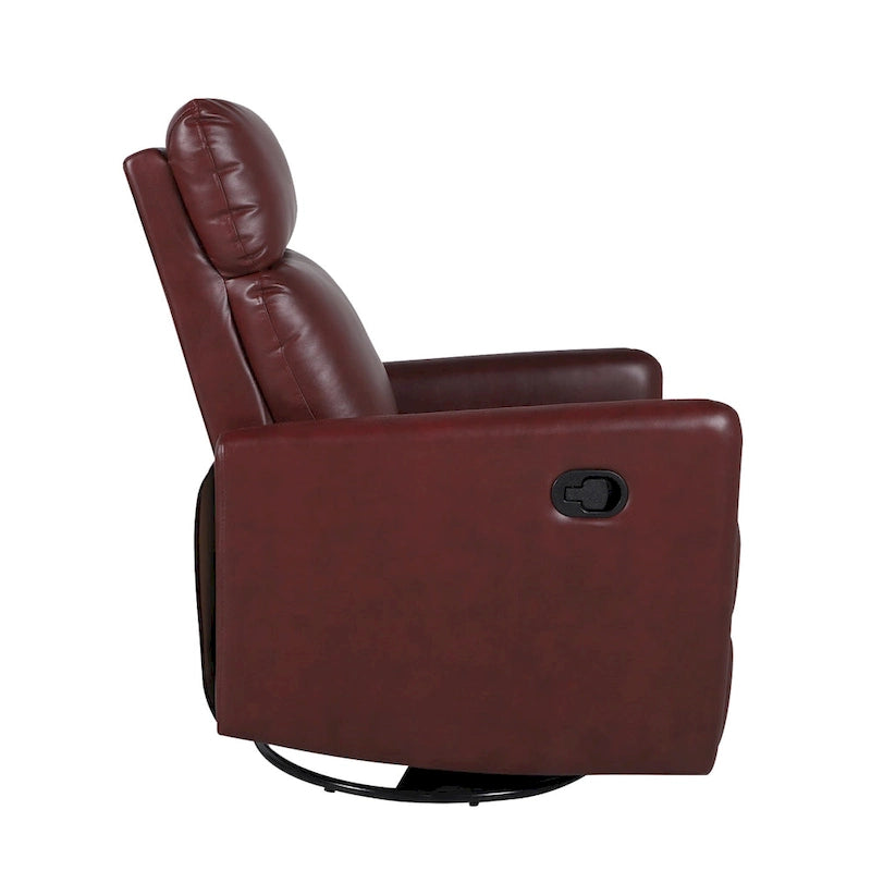 Manual Swivel Recliner with Metal Base