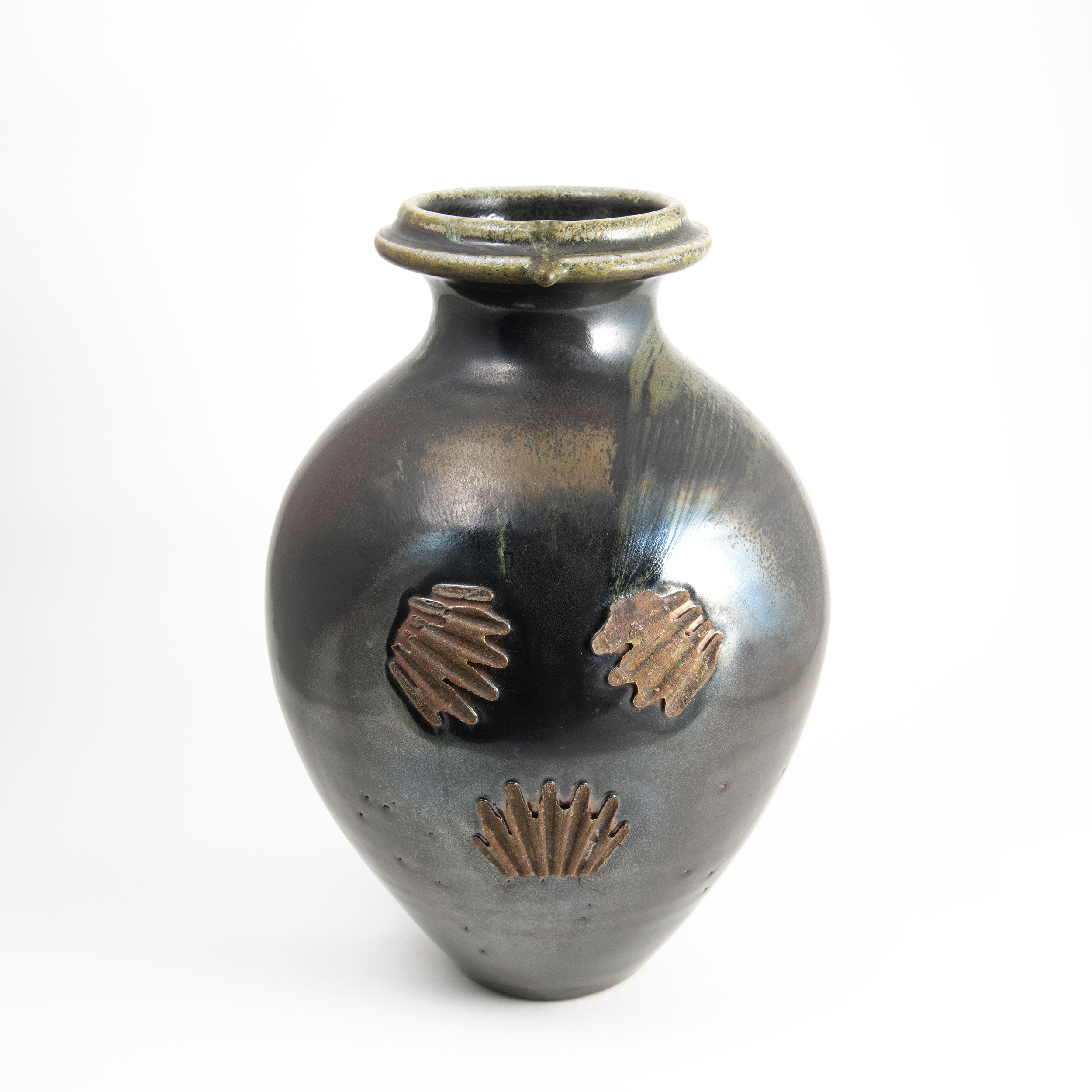 Kaki Round Vase