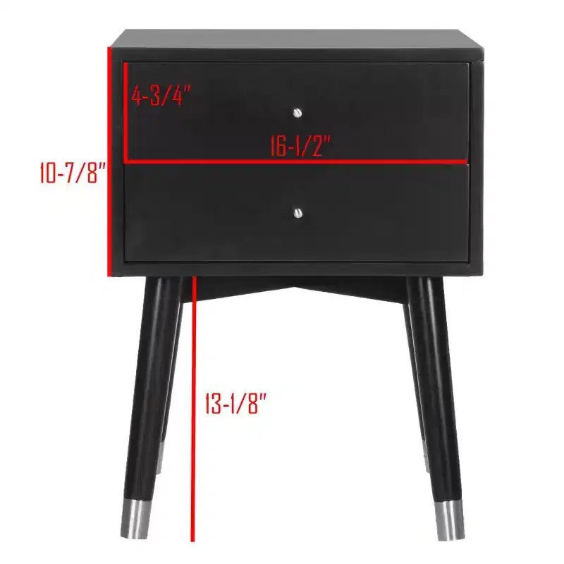 Lyla Retro Nightstand - FOX6234 - Safavieh Couture