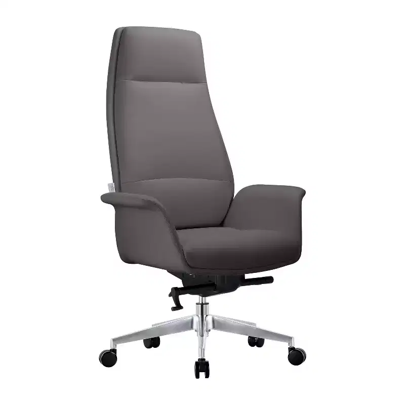 37 in.H Fixed Height Black Faux Leather Seat Material with Lumbar Support Ergonomic Office Chairs