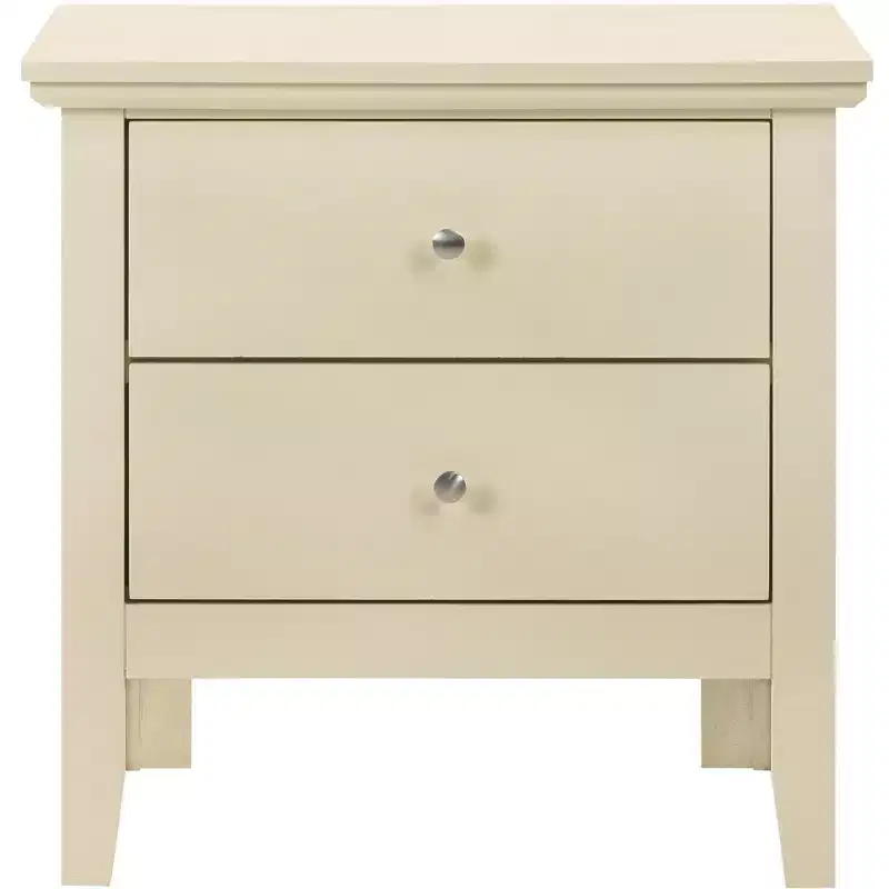 Passion Furniture Primo 2-Drawer Nightstand (24 in. H x 19 in. W x 15.5 in. D)