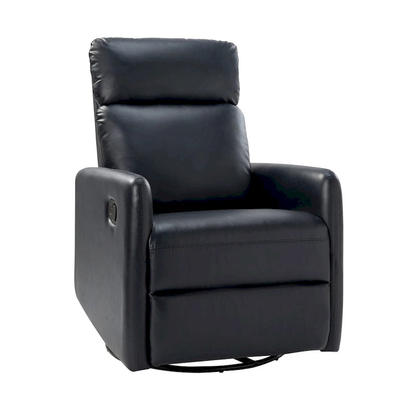 Manual Swivel Recliner with Metal Base