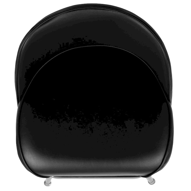 2-Pack Metal Barstools with Swivel Vinyl Bucket Seat & Footrest