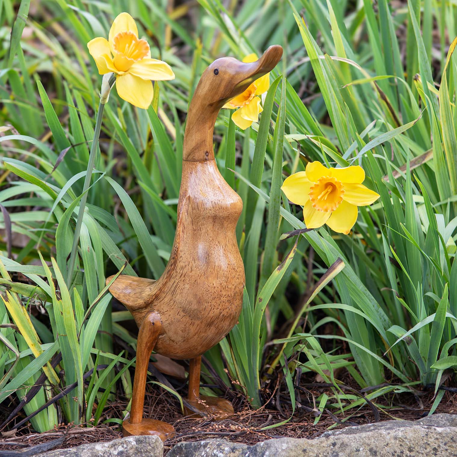Bamboo Root Duck Sculpture
