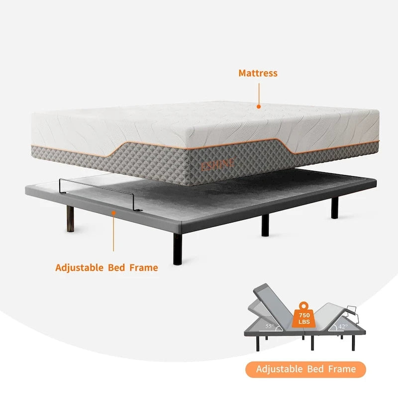 Adjustable Bed Frame with Massage