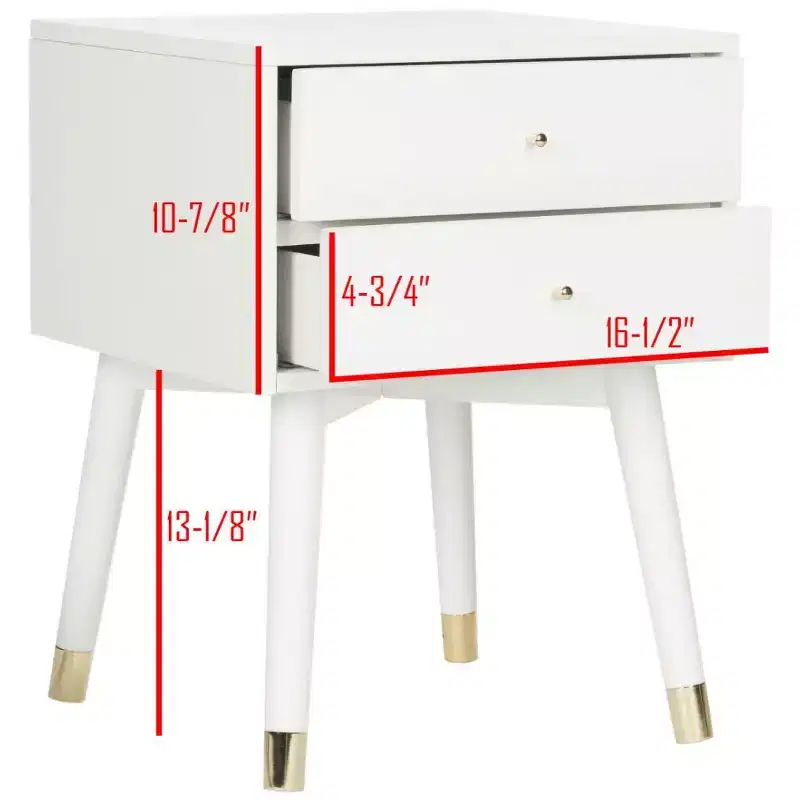 Lyla Retro Nightstand - FOX6234 - Safavieh Couture