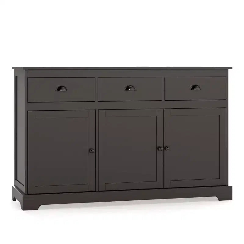 53.5 Buffet Sideboard with 3 Drawers and 2 Adjustable Shelves