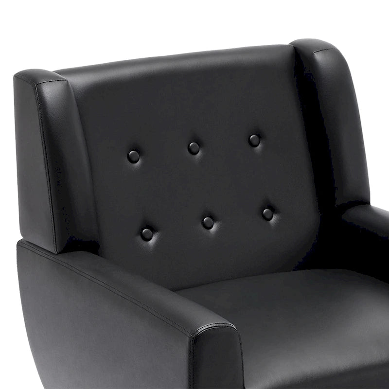 PU Leather Accent Chair Living Room Upholstered Armchair