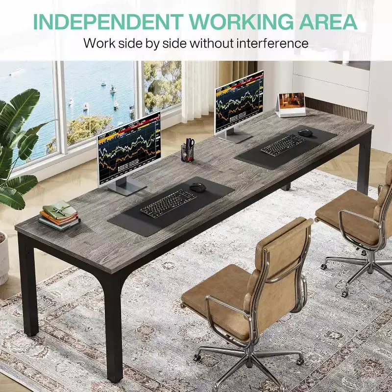 Lantine 78.7 Inches Extra Long Computer Desk