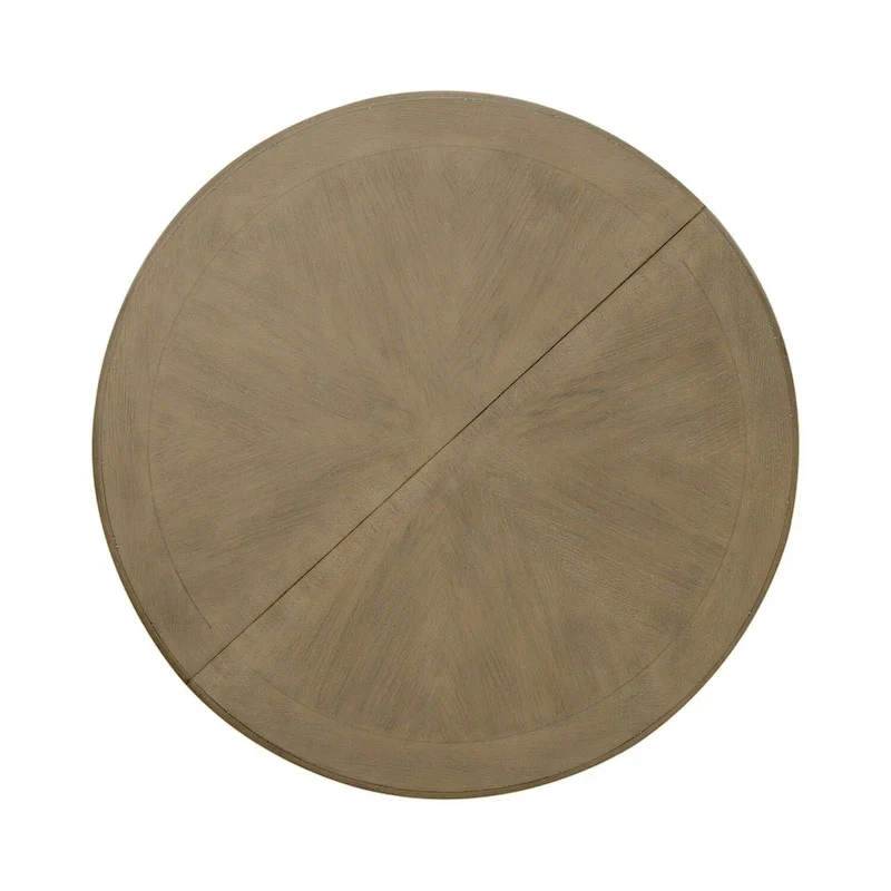Magnolia Manor Round Pedestal Dining Table with Expandable Leaves - 2 Finishes