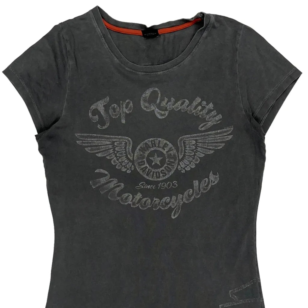 Graphic T-Shirt - XS Grey Cotton