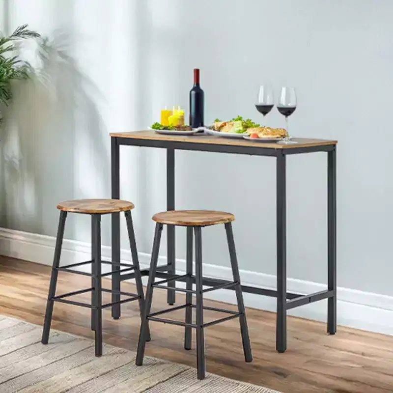 EROMMY 3 - Piece Dining Set, Rectangular Bar Table Set