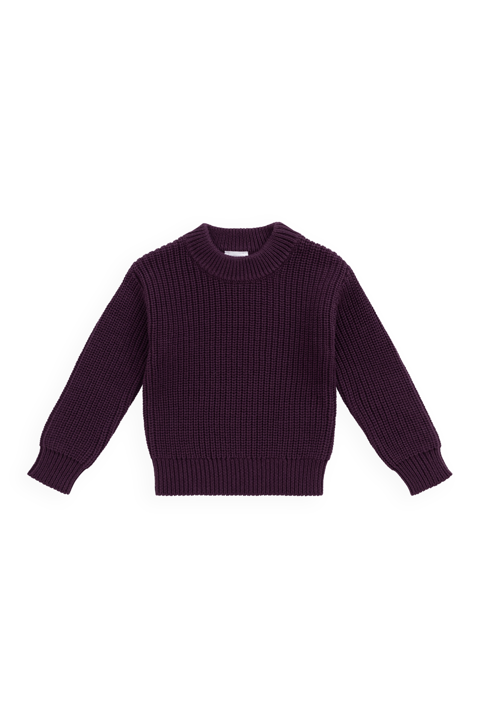 Solid Cotton Crew-Knit Jumper with Ribbed Neckline Cuffs & Hem for Baby & Toddler Cozy Everyday (0�C8Y)