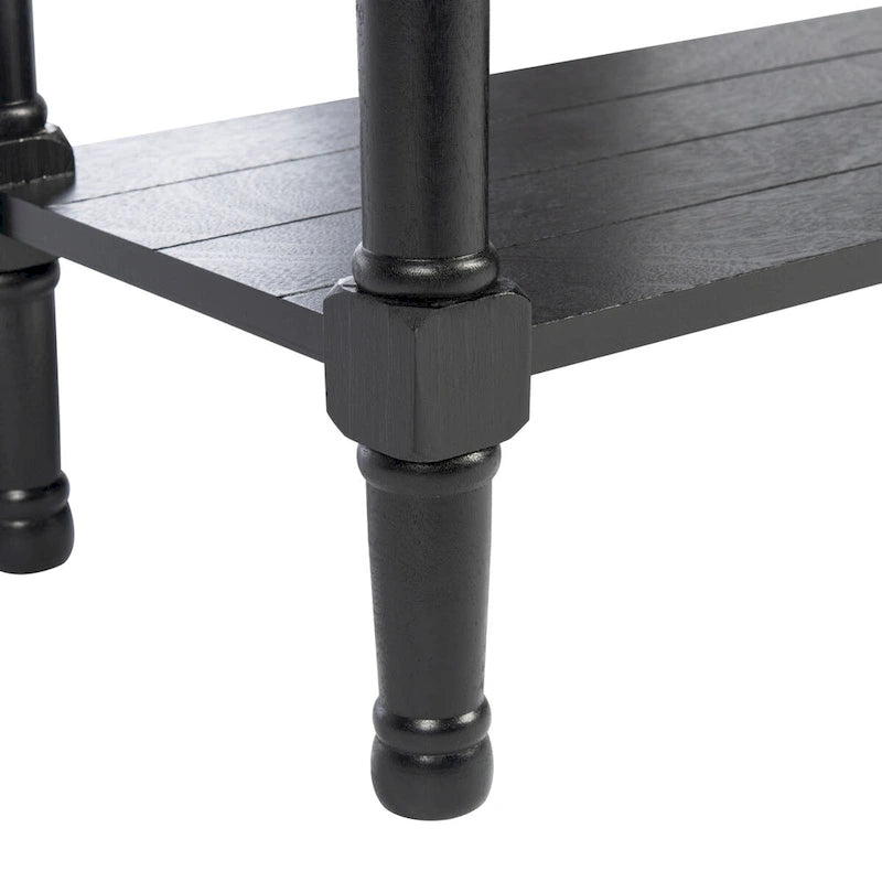 3-Drawer Console Table with Open Bottom Shelf