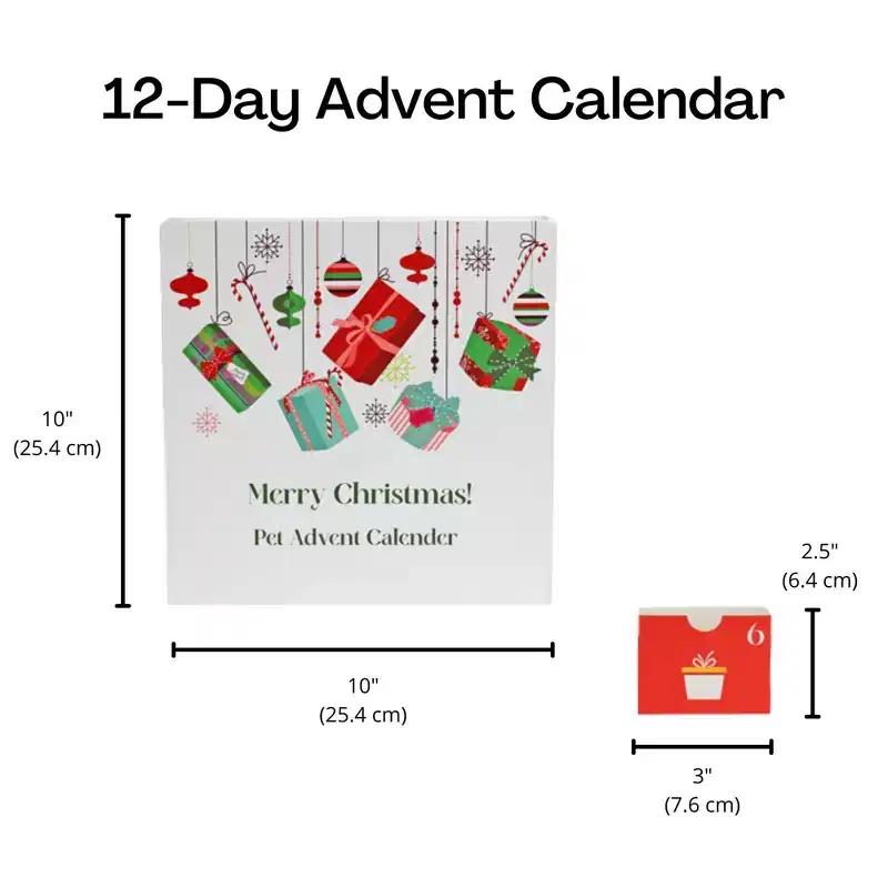 Midlee Reusable Advent Calendar - 12 Days of Christmas Gift