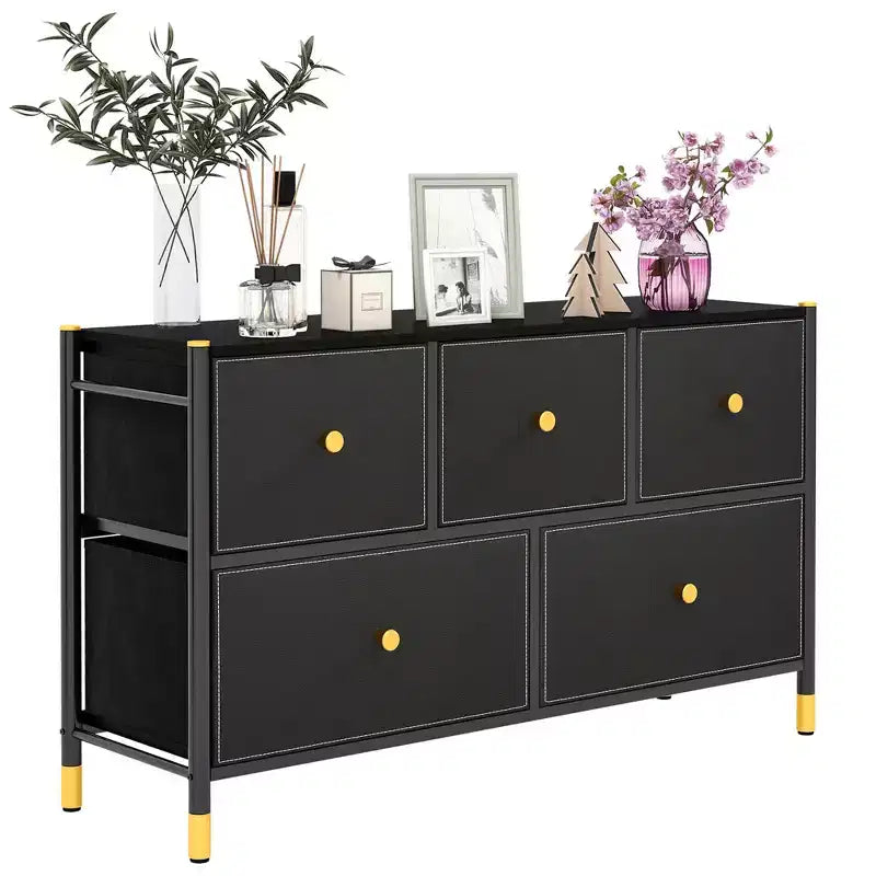 Fabric Dresser Tower with Foldable Drawers �C 6 or 8 Drawer Storage Organizer