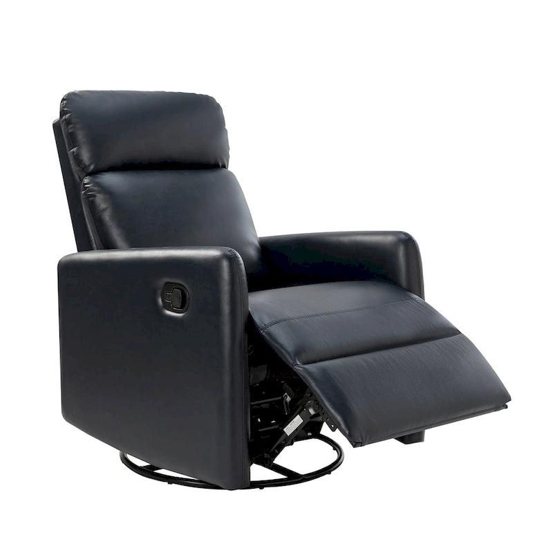 Manual Swivel Recliner with Metal Base