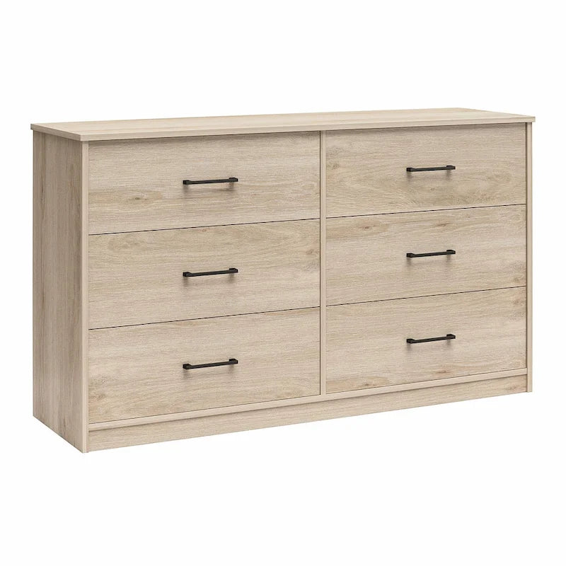 Wide 6-Drawer Dresser with Laminate Finish
