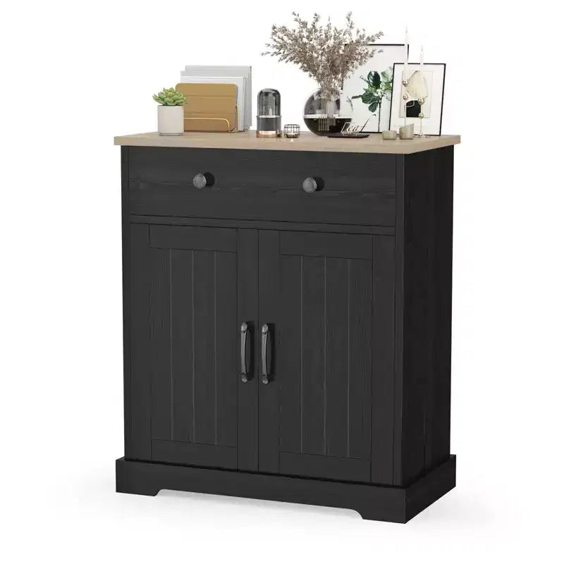 Kitchen Storage Cabinet, Modern Buffet Cabinet with Storage, Coffee Bar with 2 Drawers and 2 Doors, Floor Buffet