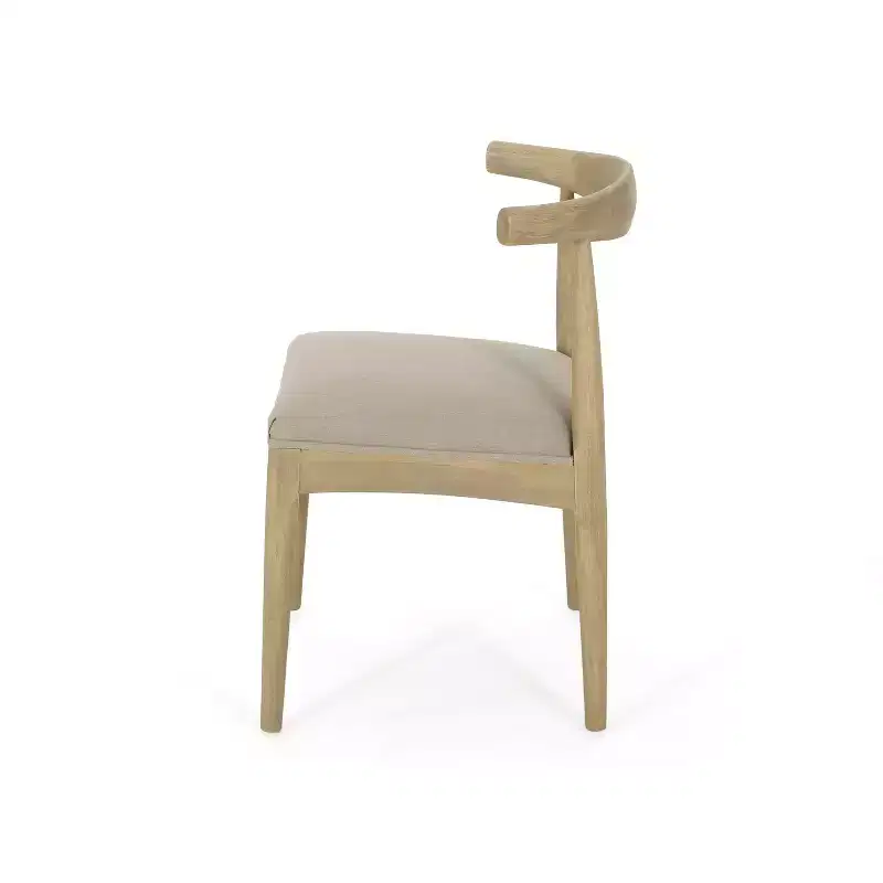 Christopher Knight Home Aubrietta 7-Piece Dining Set with Extendable Table and Upholstered Chairs, Linen/Natural