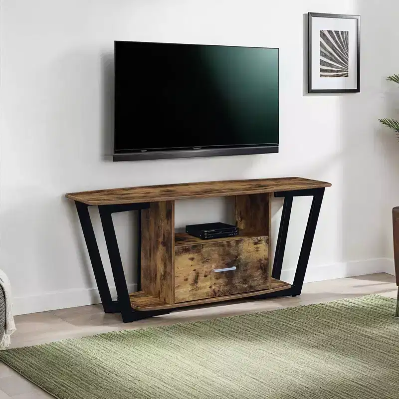 Graystone 1 Drawer TV Stand for TVs up to 60 with Shelves - Breighton Home