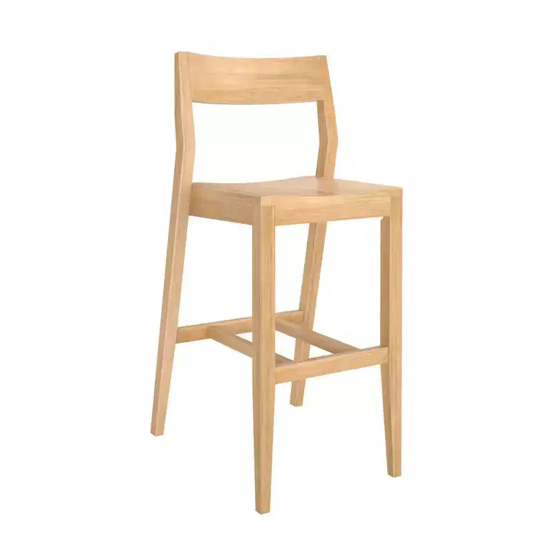 44 Solid Wood Counter Height Dining Chair for Kitchen Island and Breakfast Bar