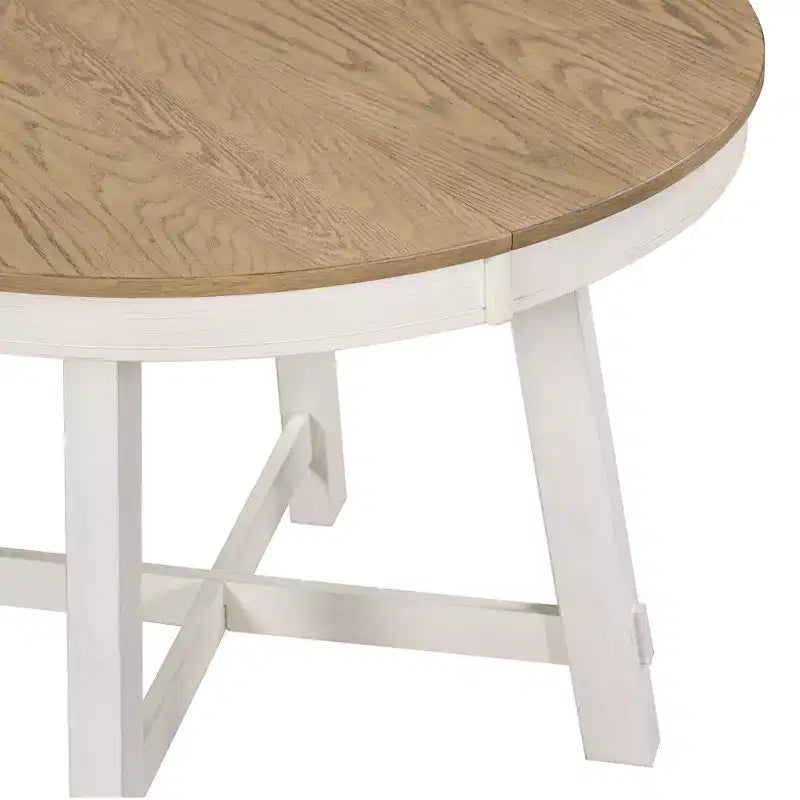 Farmhouse Dining Table with 4-Leg X-Shaped Base and 16