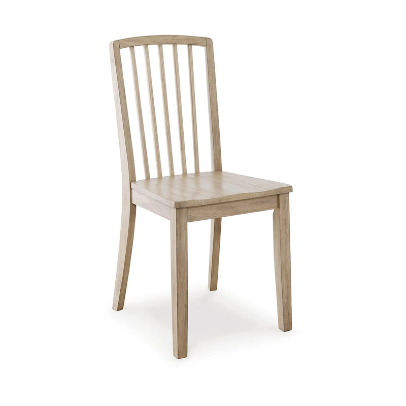 Light Brown Dining Chair 17W x 21D x 38H Contoured Hardwood Seat