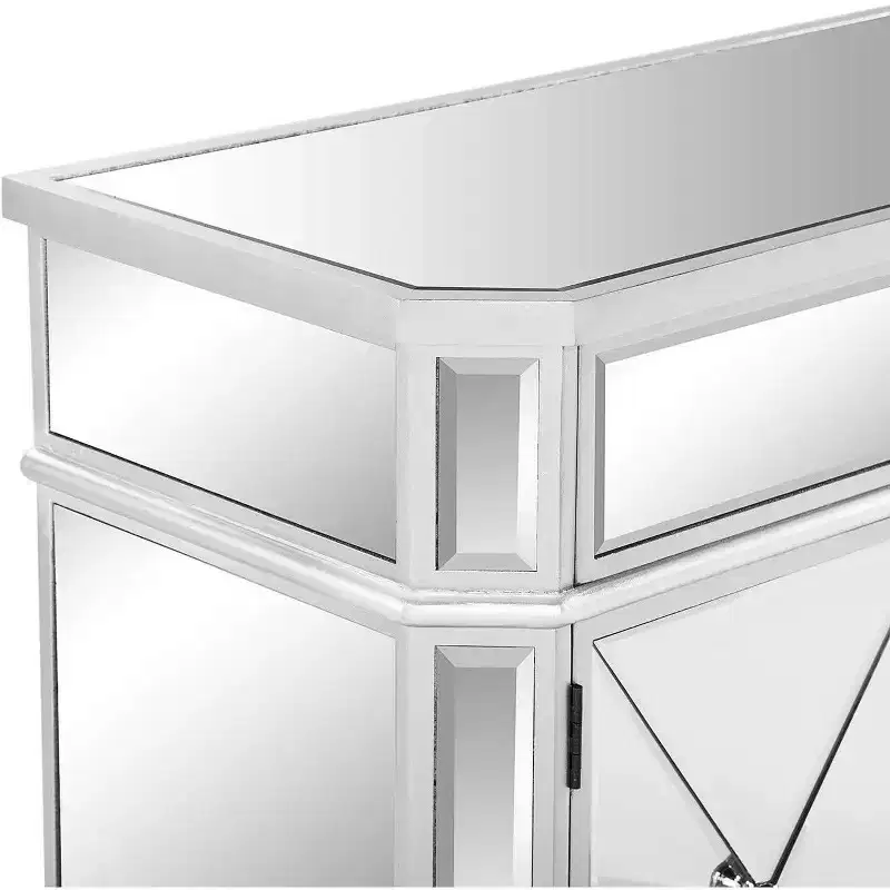 27.56 Mirrored Dresser with 1 Drawer and 2 Doors