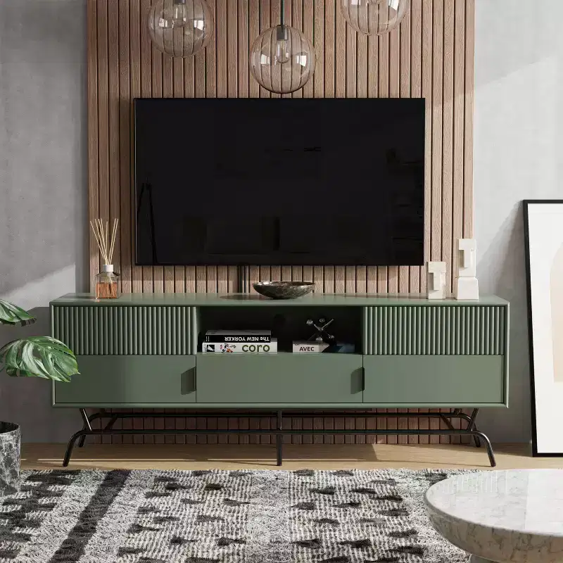 Modern 3 Drawer TV Stand for TVs up to 65