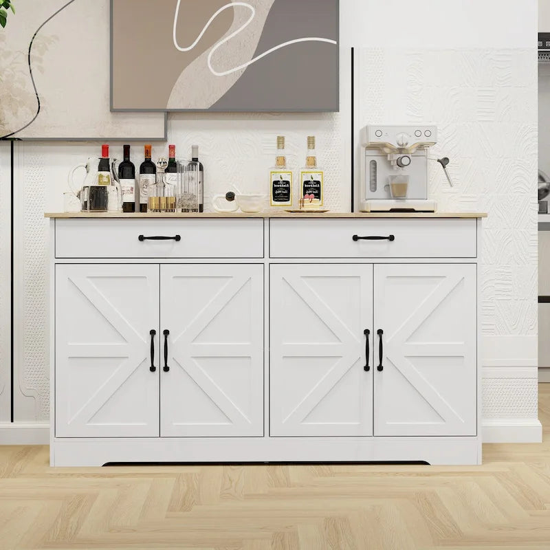 55.91 Large Farmhouse Buffet Cabinet