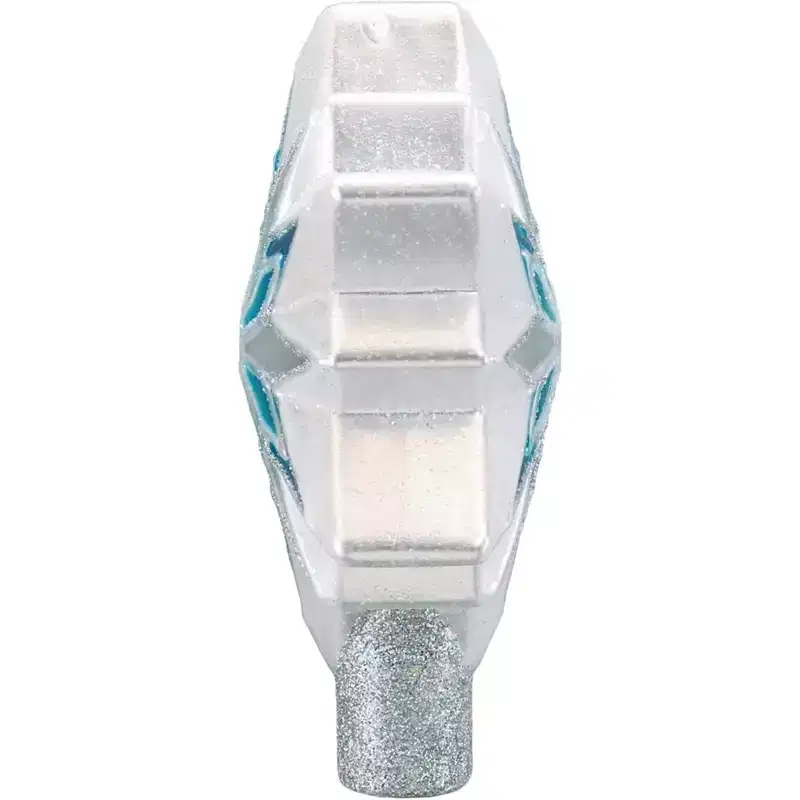 Old World Christmas Glass Blown Snowflake Tree Topper Blue, 7