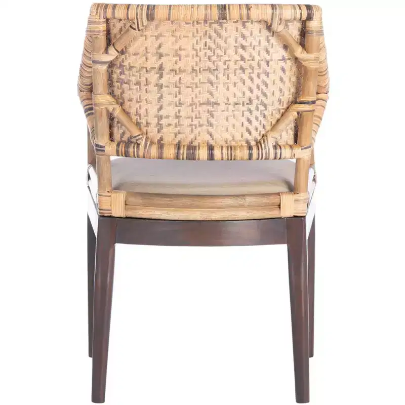 Carlo Arm Chair - SEA4002A - Brown&Honey/Beige - Safavieh