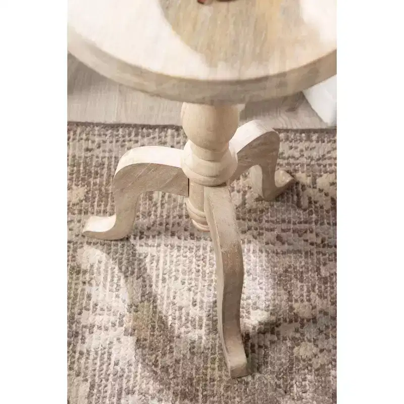 Kate and Laurel Tourneaux Wood Side Table