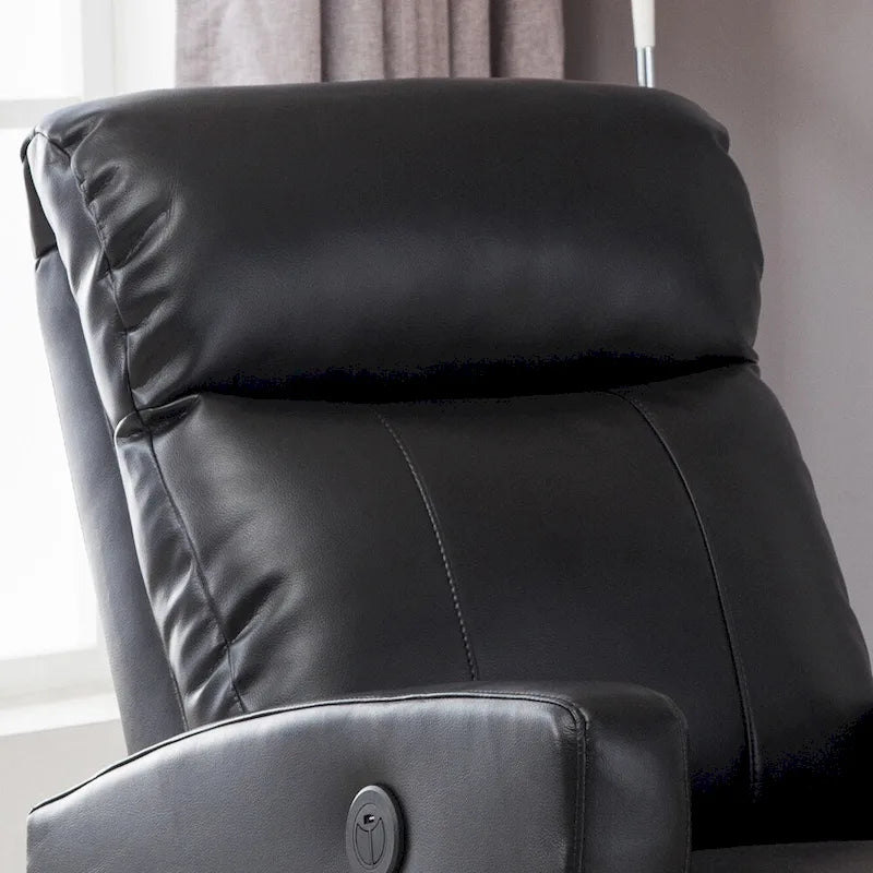 Modern Faux Leather Small Powered Reading Recliner