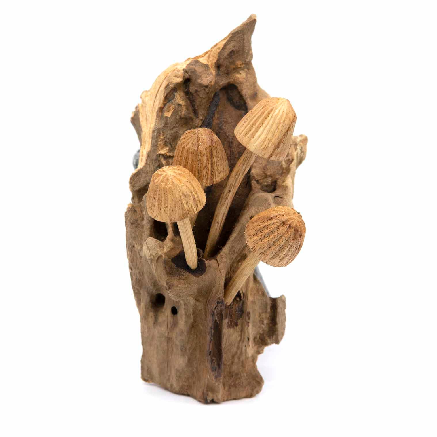 Carved Mushroom Wall Piece, Small