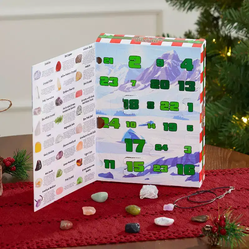 Joyfy 2025 Christmas Advent Calendar Gemstone Collection  24 Days of Geological Wonders!