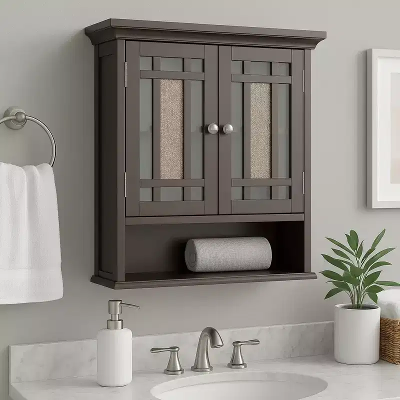 Teamson Home Windsor Removable Two-Door Wall Cabinet