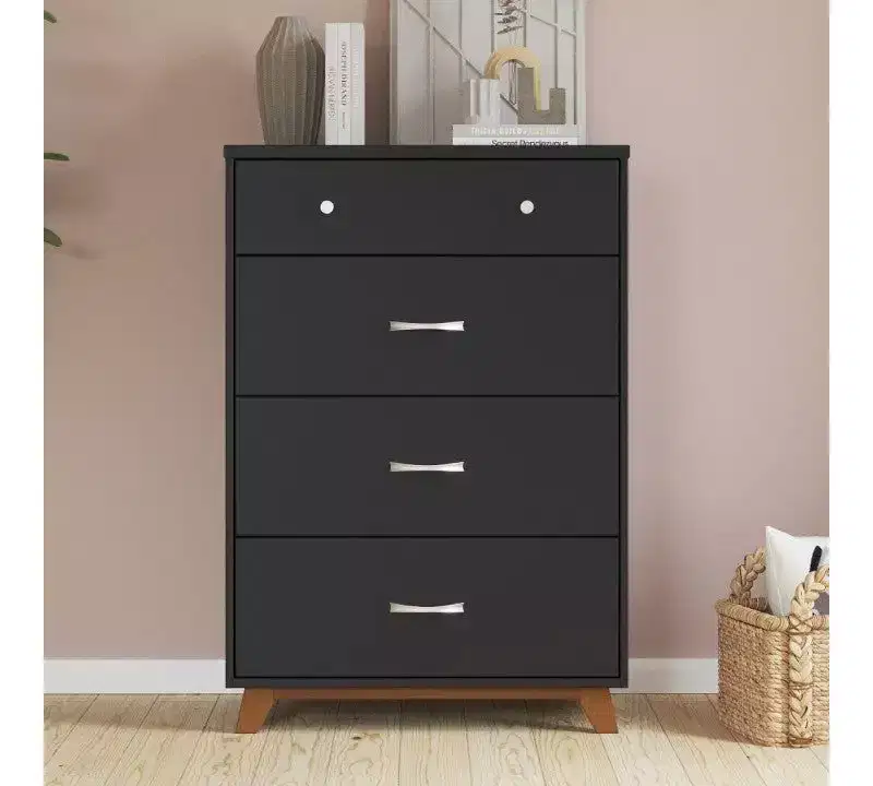 Child Craft SOHO Crib, 3-Drawer Dresser, Chest, Nightstand, 4-Piece Nursery Set